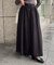 【WEB限定】フロントボタンフレアスカート