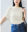 【WEB限定】リボンヤーンバルーン袖サマーニット