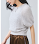 【WEB限定】リボンヤーンバルーン袖サマーニット