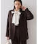 【美easy】ウーリッシュダブルブレストテーラードジャケット【セットアップ対応/洗える】