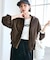 【WEB限定】バックフリルライトブルゾン