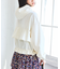 【WEB限定】バックフリルライトブルゾン