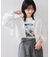 フード付きクロップドシアーシャツ