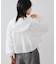 フード付きクロップドシアーシャツ