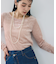 シアーベロアロングスリーブTシャツ