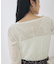 シアーベロアロングスリーブTシャツ