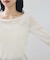 シアーベロアロングスリーブTシャツ