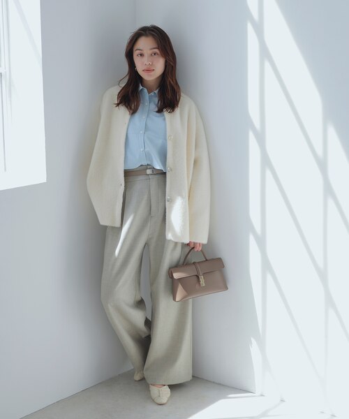 接結メタルボタンミニフェザーニットコート｜ビスの通販｜&mall