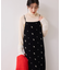 刺繍アソートベロアキャミワンピース/2WAY