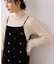 刺繍アソートベロアキャミワンピース/2WAY