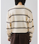 【WEB/一部店舗限定】ボーダー柄ポロニットプルオーバー