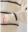 【WEB/一部店舗限定】ボーダー柄ポロニットプルオーバー