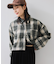 【WEB/一部店舗限定】オンブレチェックショートシャツ