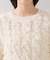 リボンヤーンフリンジニットプルオーバー