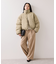 【WEB限定】軽くてあたたかいパディングショートボリューム中綿ブルゾン