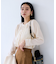 【WEB限定】ゴールドボタンタックブラウス