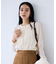 【WEB限定】ゴールドボタンタックブラウス
