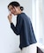 【WEB限定】ゴールドボタンタックブラウス