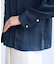 【WEB限定】ゴールドボタンタックブラウス