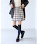 ロービングチェックミニスカート