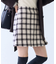 ロービングチェックミニスカート