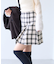 ロービングチェックミニスカート