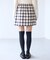 ロービングチェックミニスカート