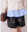 レザーショートパンツ
