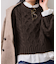 【WEB限定】ローゲージケーブルクロップドニット