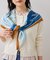 【美得】フリル襟ドッキングニットカーディガントップス