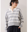 ワンポイント刺繍ポロニットプルオーバー
