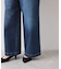 ベルト付きワイドシルエットデニムパンツ