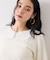 レースカラーニットプルオーバー/イージーケア