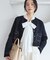 ステッチワークニットジャケット