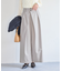 フロントタックデザインワイドパンツ
