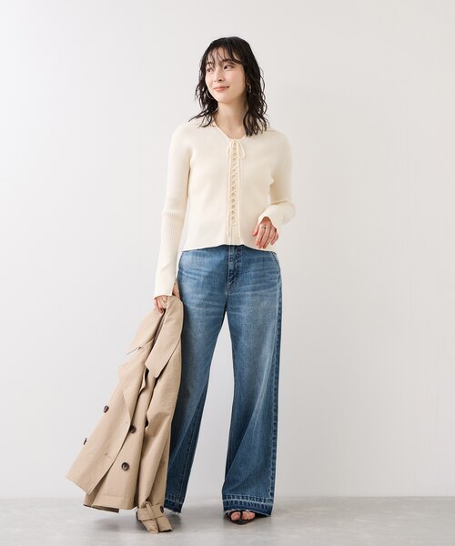 専用です 23区 バギーデニム バギーワイドデニムパンツ｜ビスの通販｜&mall（アンドモール）三井