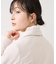 フリルネックブラウス