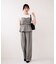 【WEB限定】美easyリネンライクシャーリングビスチェドッキングトップス/イージーケア・接触冷感