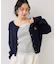 【POLO BCS】ミニケーブルノーカラーカーディガン