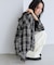 チェック＆シアーオーバーシャツ