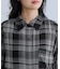 チェック＆シアーオーバーシャツ