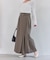 アシンメトリープリーツスカート