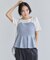 ペプラムサマーニットドッキングカットソー/イージーケア