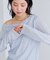 【WEB限定】レース長袖ドレープカットソー