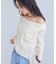 【WEB限定】レース長袖ドレープカットソー