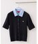 【POLO BCS】VIS別注ケーブルドッキング衿付きカーディガン