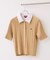 【POLO BCS】VIS別注ケーブルドッキング衿付きカーディガン