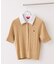 【POLO BCS】VIS別注ケーブルドッキング衿付きカーディガン