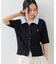 【POLO BCS】VIS別注ケーブルドッキング衿付きカーディガン