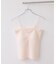 カップ付きシャーリングキャミソール